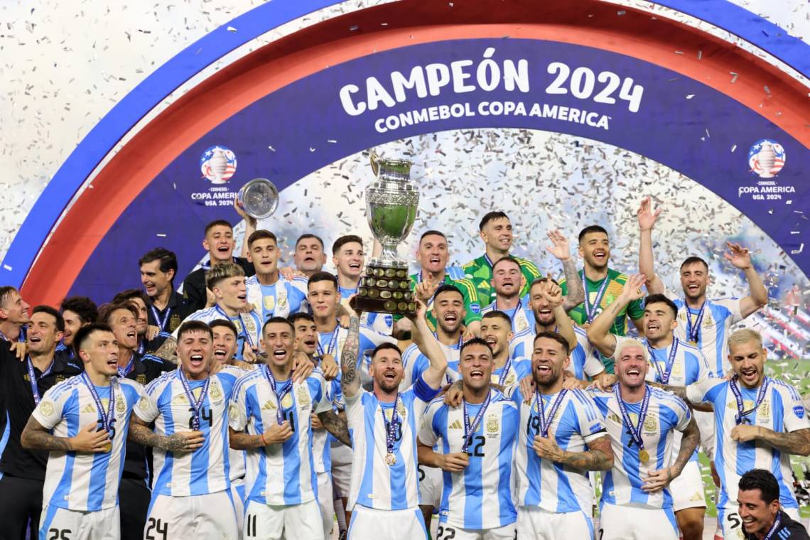 Argentina venció a Colombia y es el bicampeón de la Copa América