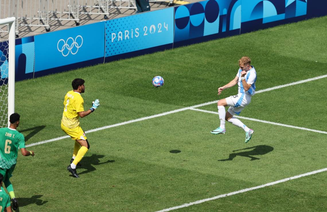 Argentina le ganó a Irak y apuesta a pasar de fase en los Juegos Olímpicos