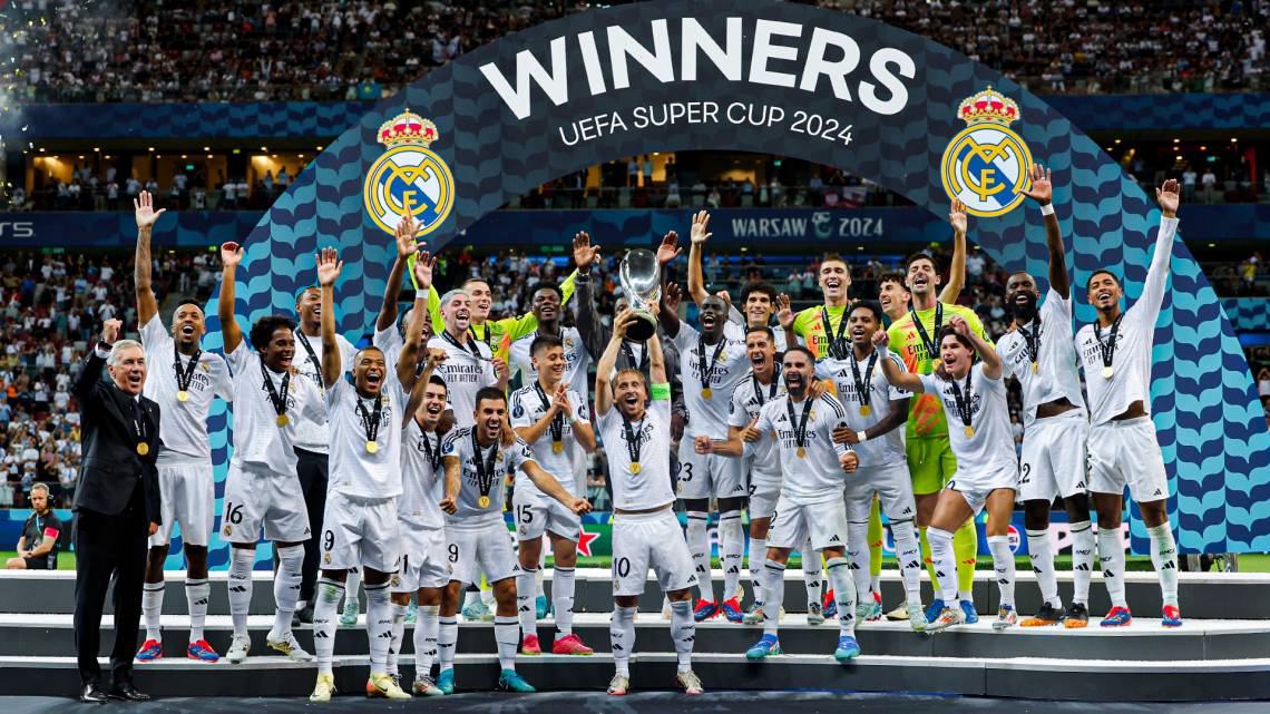 Real Madrid le ganó 2-0 al Atalanta y se consagró campeón de la Supercopa de Europa