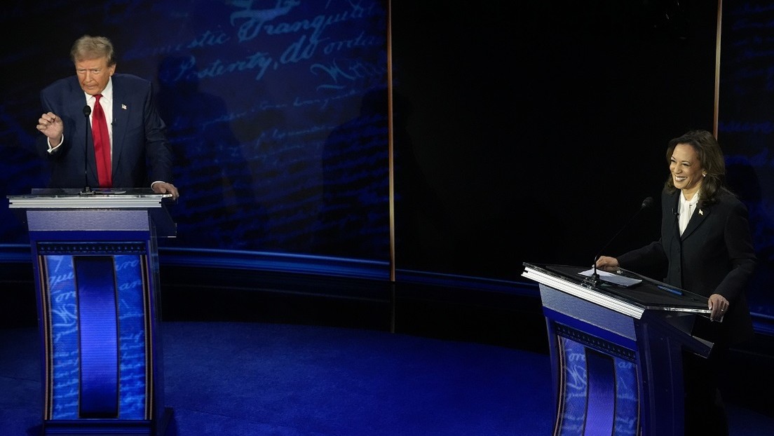 Primer debate presidencial entre Harris y Trump. (Crédito: Alex Brandon / AP)