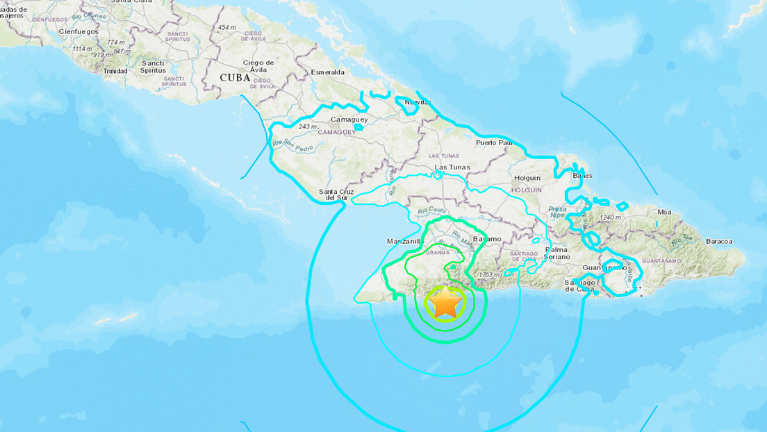 Dos fuertes terremotos se registraron en la costa sur de Cuba
