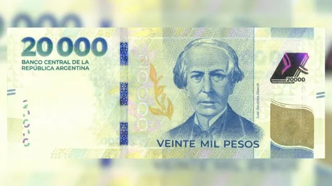 El Banco Central ya puso en circulación el billete de $20.000