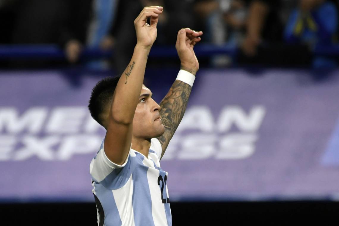 Argentina le ganó a Perú con un golazo de Lautaro Martínez