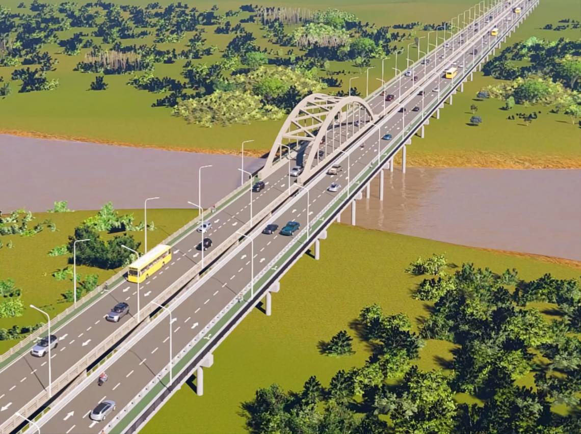 Así será el nuevo puente, paralelo al Carretero