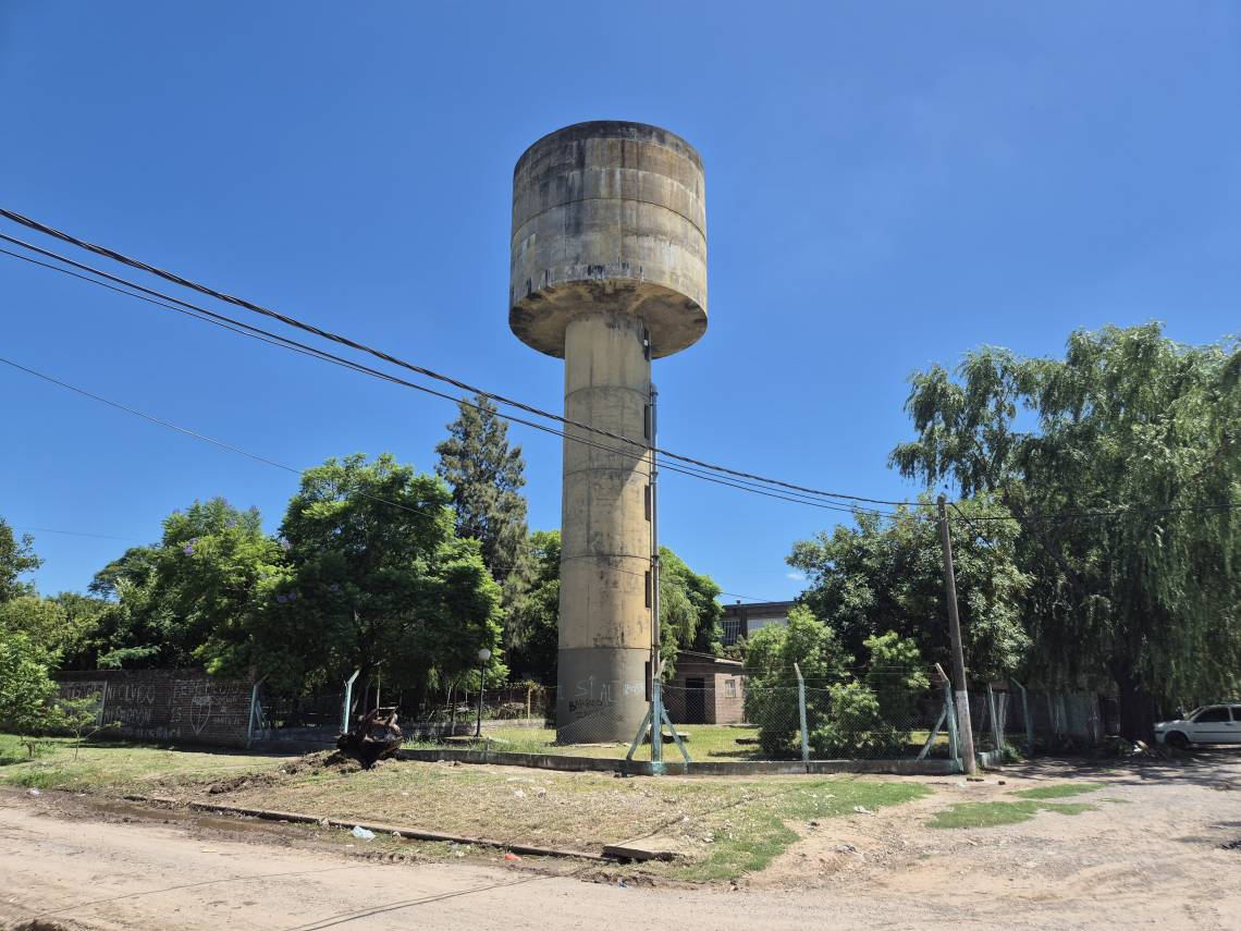 El tanque de barrio Zaspe, otro de los sectores afectados. (Foto: STD)