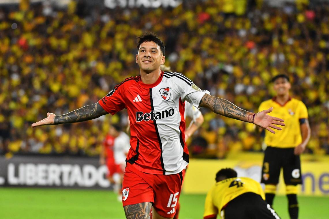River logró un gran triunfo por 3-2 ante Barcelona en Guayaquil y quedó a un paso de los octavos de la Libertadores