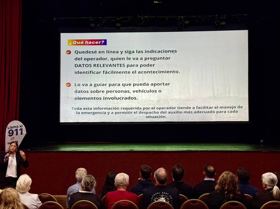 Sistema 911: realizaron un taller para concientizar sobre su uso y funcionamiento