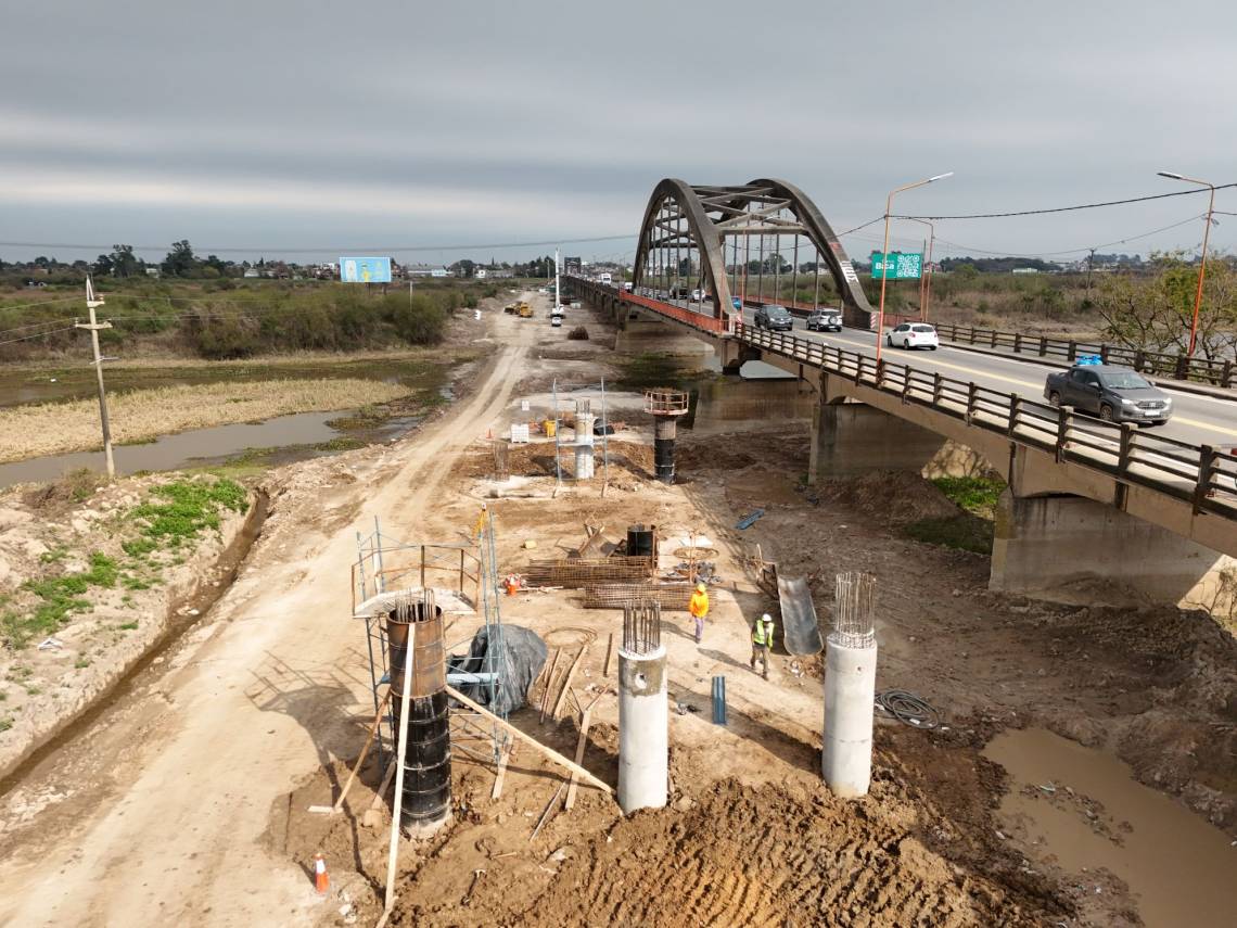 Desde el aire: 15 fotos que muestran el progreso de la obra del nuevo Puente