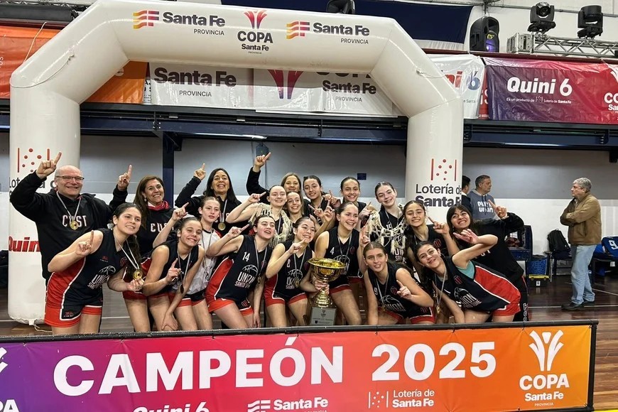 Unión Santo Tomé se consagró campeón de la Copa Santa Fe U13 femenina de básquet