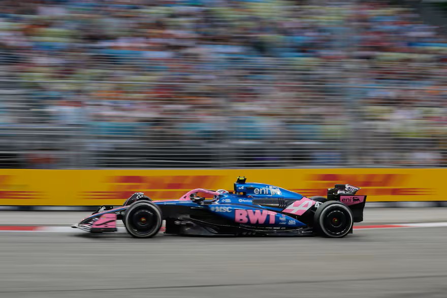 Colapinto fue penúltimo en la primera práctica libre de la F1 en Singapur