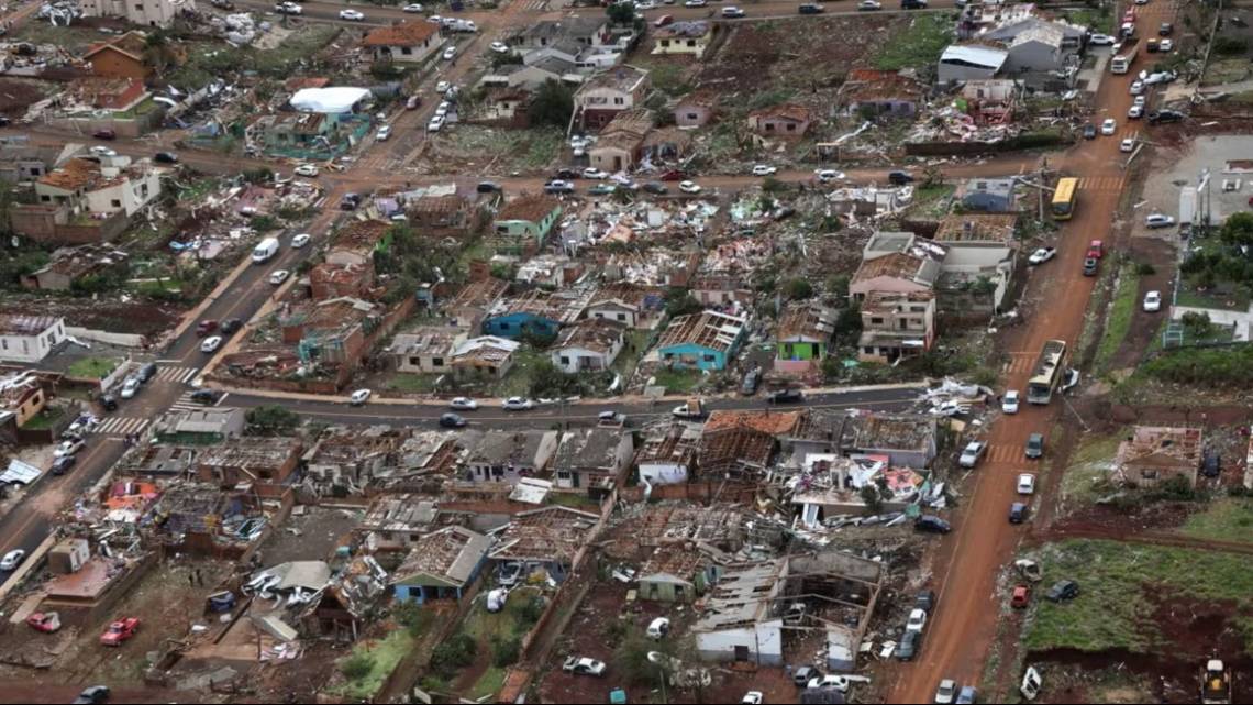 Murieron seis personas por un tornado en el sur de Brasil