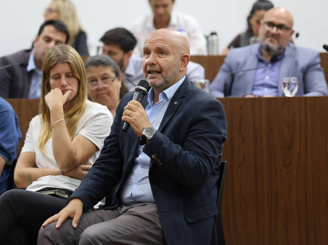 Montenegro, durante el Foro de Concejales del Área Metropolitana. (Foto: Concejo Santa Fe)