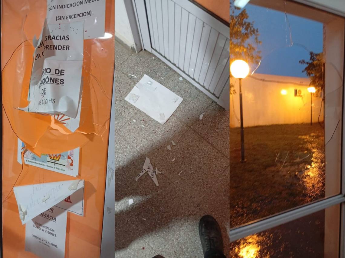 Violento episodio en Sauce Viejo: destrozos en el ingreso del SAMCo