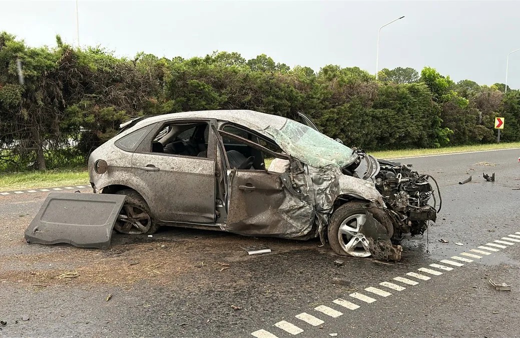 Un automovilista resultó herido tras despistar en la autopista, a la altura de La Tatenguita