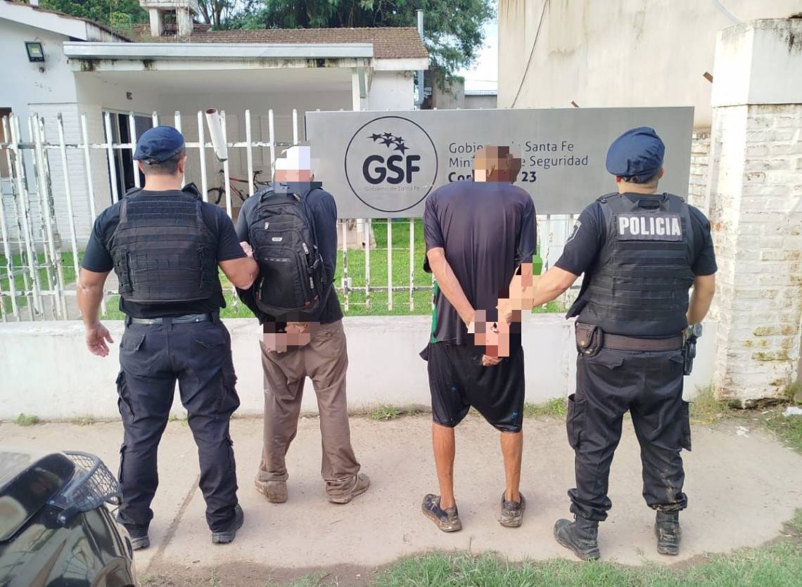 Dos detenidos tras un intento de robo en un galpón de calle Martínez