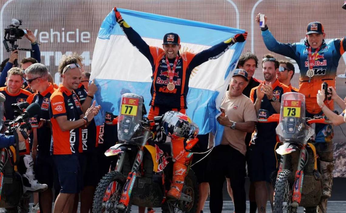 Dakar 2026: Luciano Benavides hizo la hazaña y se consagró campeón en motos