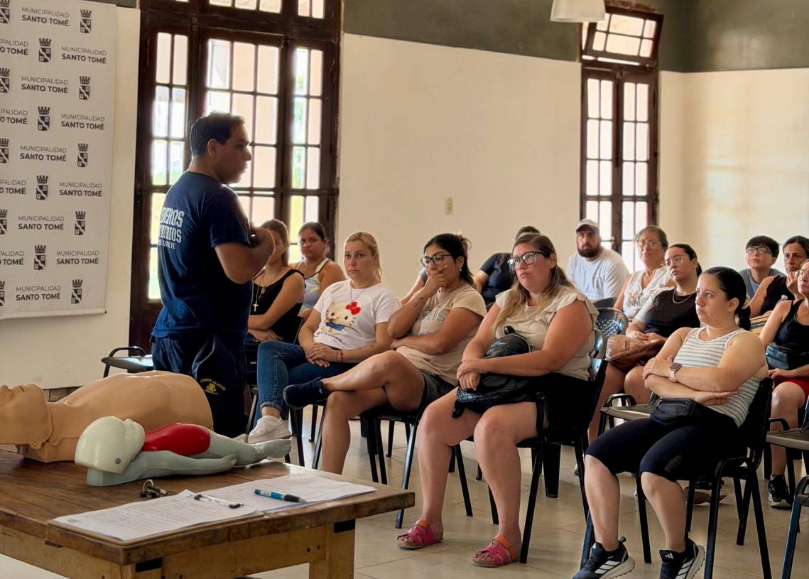 Realizaron una capacitación en RCP destinada a la comunidad