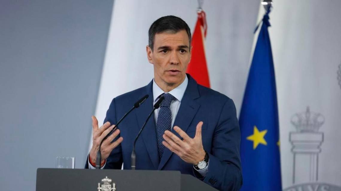 Pedro Sánchez, presidente de Gobierno de España, anunció el paquete de medidas.