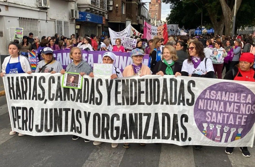 A 11 años de Ni Una Menos, Santa Fe fue escenario de una masiva movilización