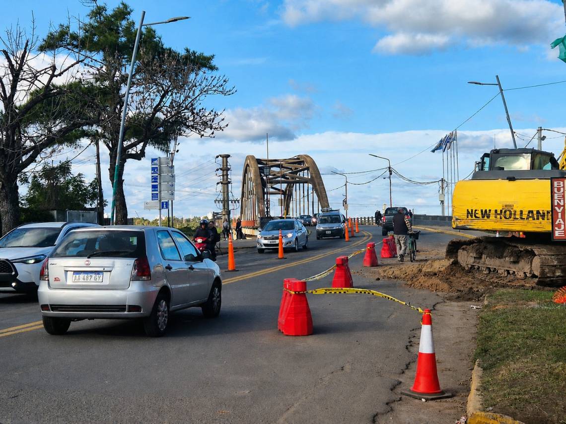 Reducciones de circulación en 7 de Marzo por el avance de las obras de acceso al nuevo puente