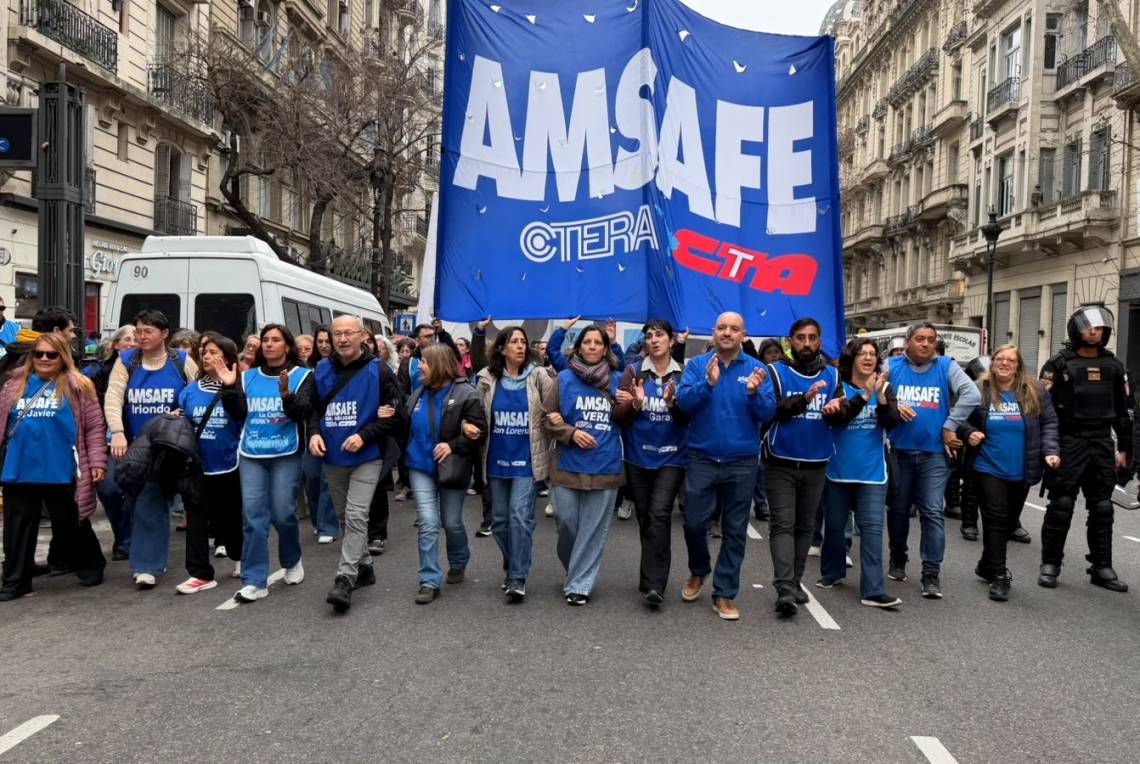 AMSAFE aseguró que la comunidad educativa acompañó el paro nacional en la provincia