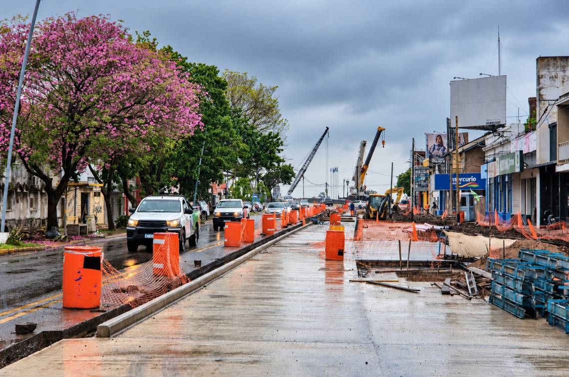 Avanza el acceso al nuevo puente: las obras en nuestra ciudad están ejecutadas en un 65 %