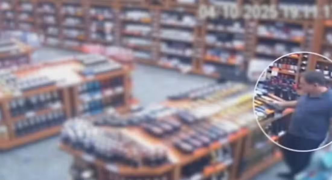 Escándalo en Brasil: filmaron a un juez federal cuando se robaba botellas de champagne de un supermercado
