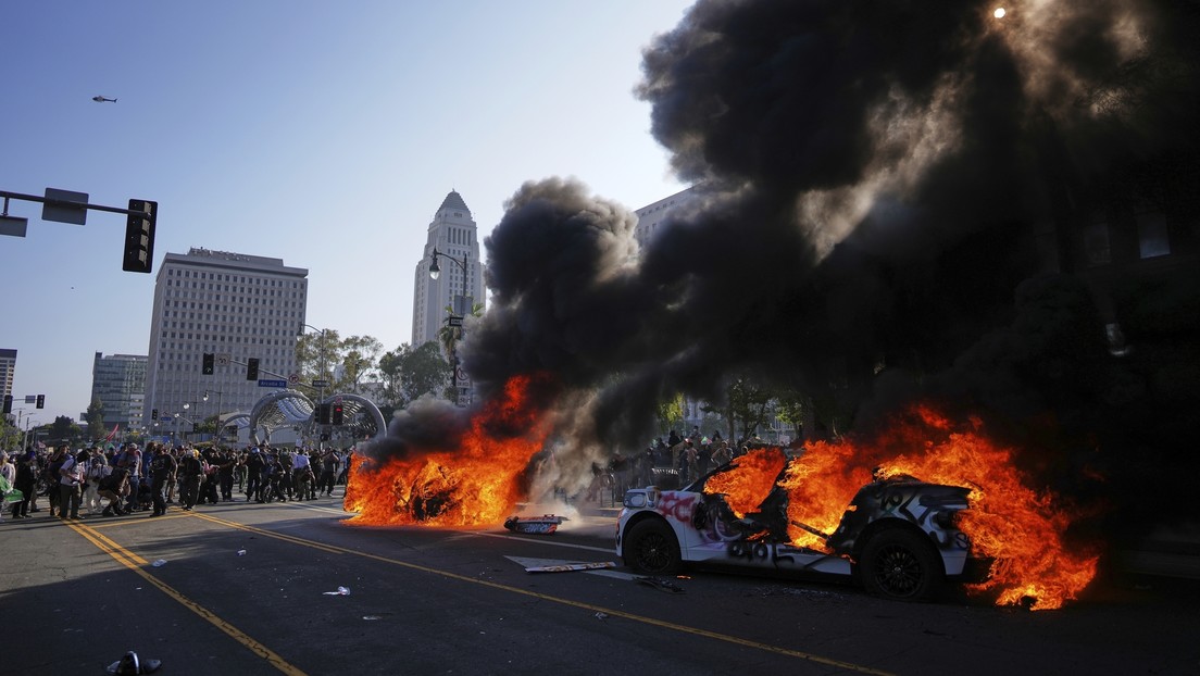 Estados Unidos despliega marines ante los violentos disturbios en Los Ángeles