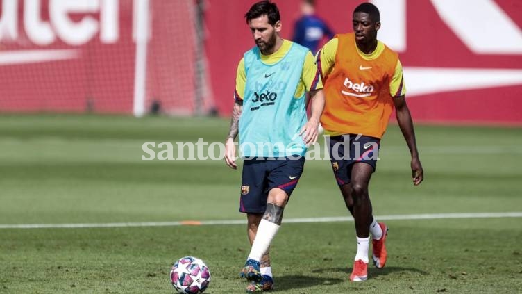 Messi no fue a la práctica y se sumaría el lunes