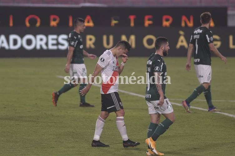 River perdió como local ante Palmeiras en la ida de la semifinal de Libertadores