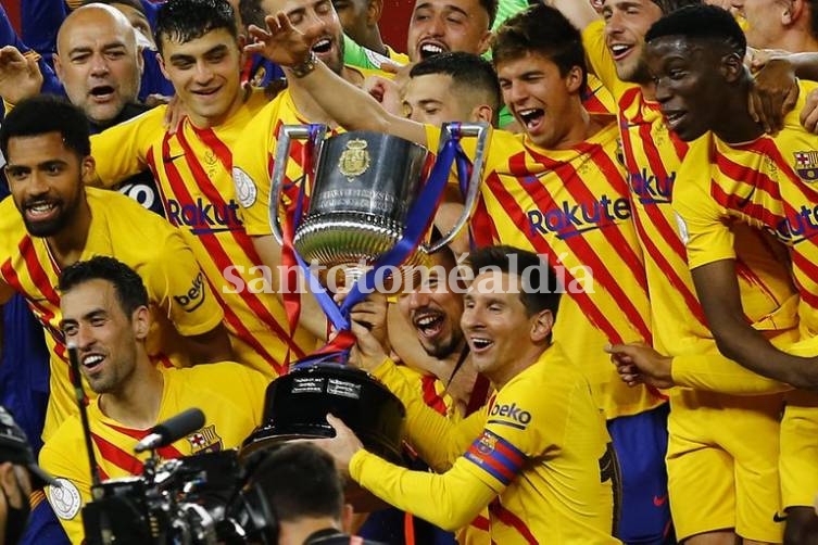 Messi brilló y Barcelona es otra vez campeón de la Copa del Rey