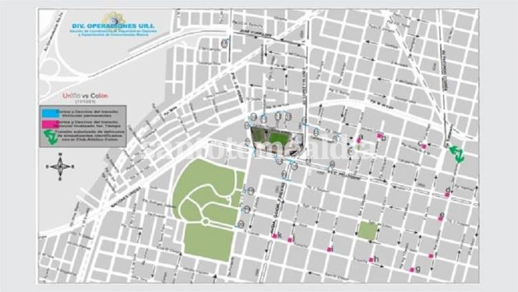 Clásico Santafesino: Desde las 13 y hasta las 21 habrá un operativo policial