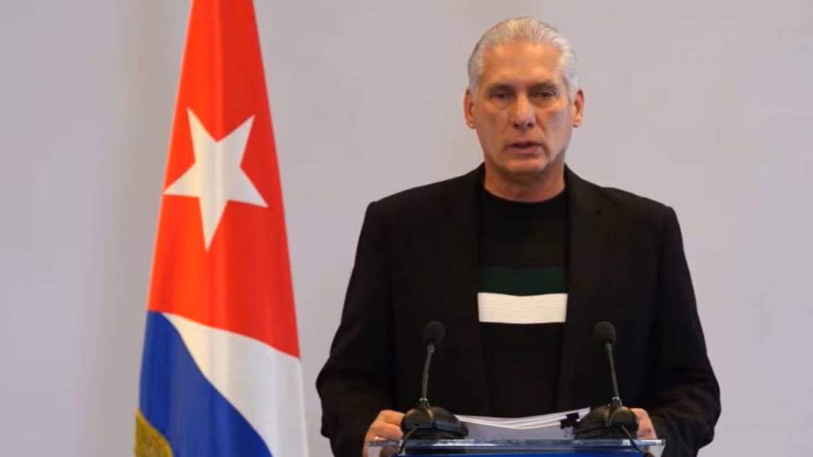 El presidente de Cuba, Miguel Díaz-Canel denunció una campaña de guerra piscológica de EE.UU. (Foto: captura de video).