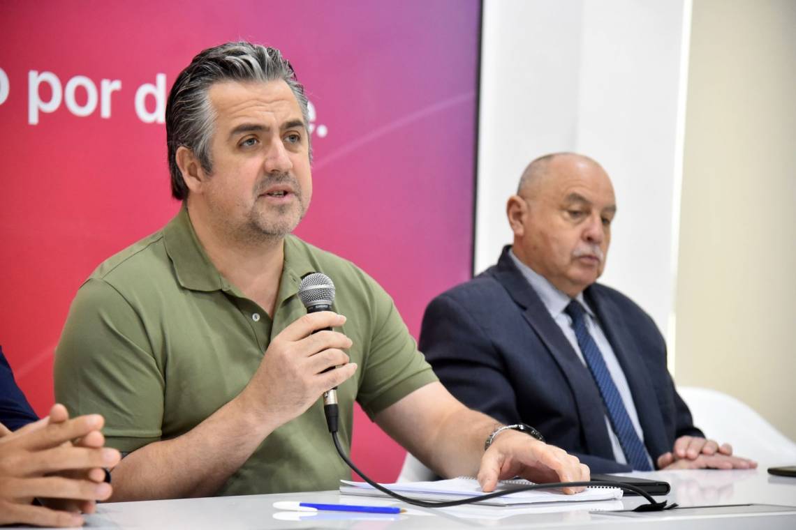 El ministro de Justicia y Seguridad, Pablo Cococcioni, encabezó la presentación de las medidas. (Foto: GSF)