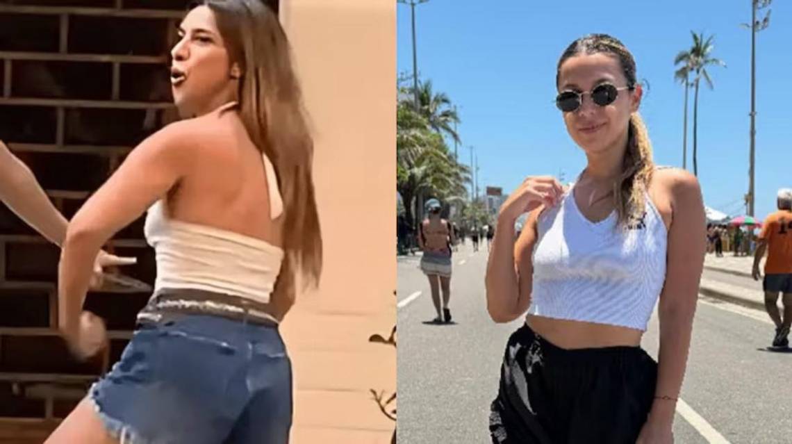 Agostina Paez quedó detenida en Brasil acusada de injuria racial.