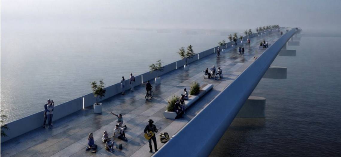 Presentaron el anteproyecto del puente que unirá las costaneras sobre la Laguna Setúbal.