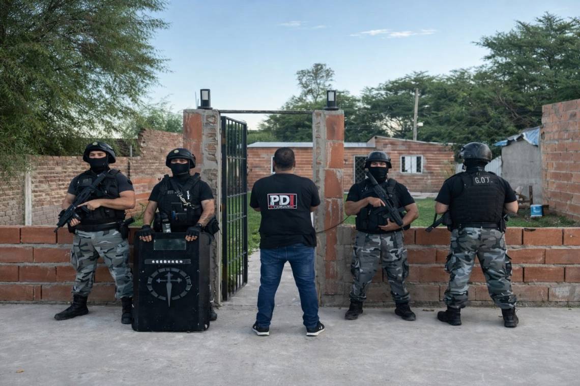 PDI realizó múltiples allanamientos por microtráfico en Santa Fe y Santo Tomé: secuestros de droga, armas y detenidos.