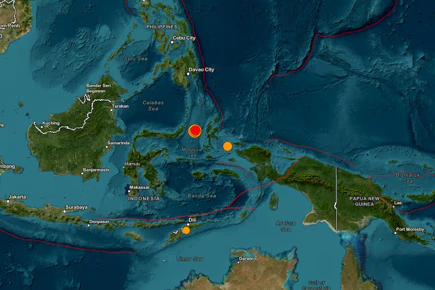 Un terremoto en Indonesia provocó alerta de tsunami en varios países de la región.
