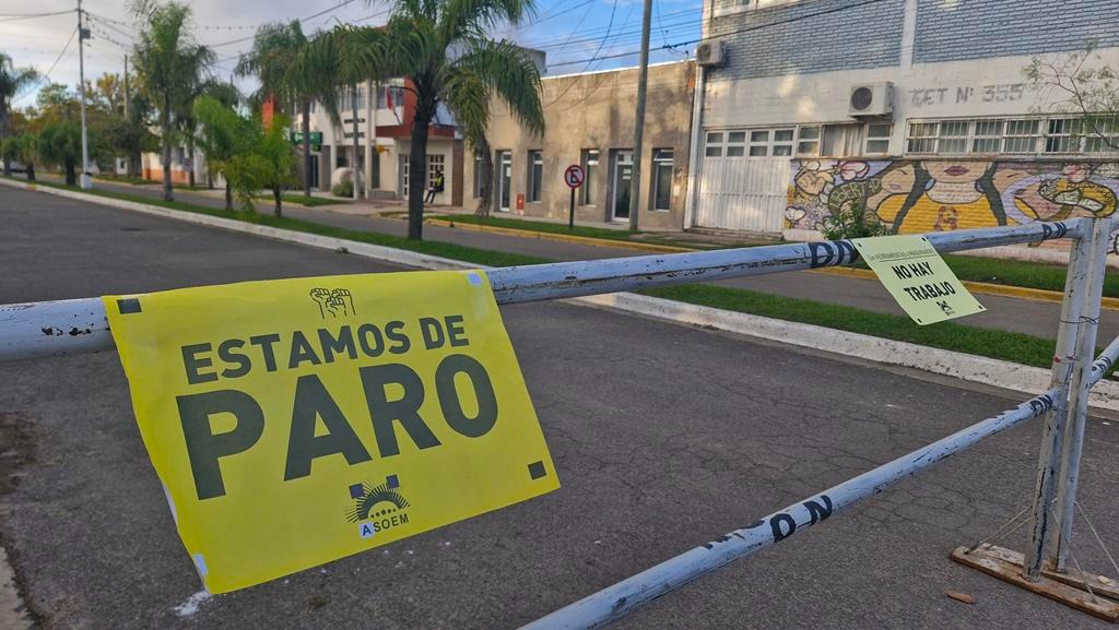 ASOEM puso en marcha un paro que se extenderá durante toda la semana en Sauce Viejo.