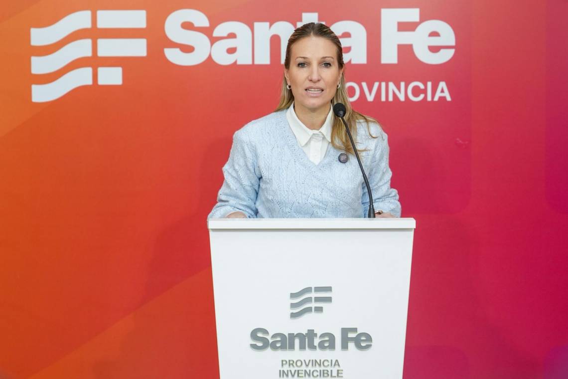 La vocera del Gobierno de Santa Fe, Virginia Coudannes. (Foto: GSF)