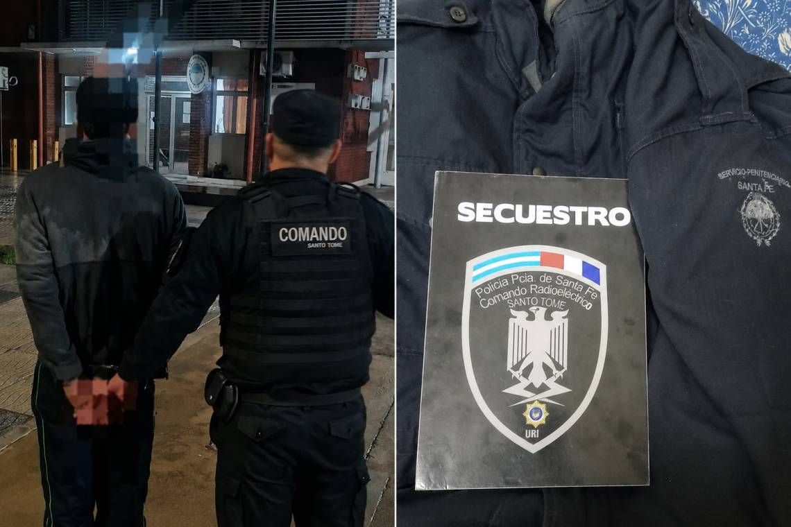 Un hombre fue trasladado por usar una campera del Servicio Penitenciario.