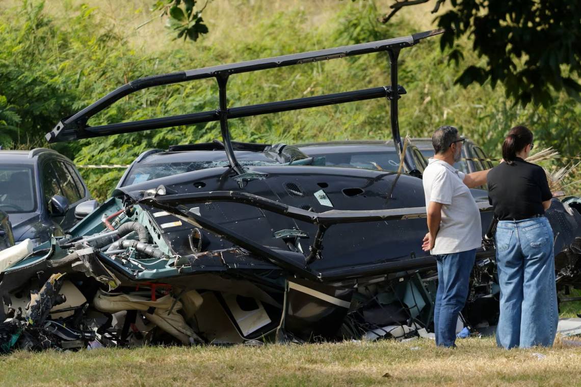 El segundo de los helicópteros. (Crédito: REUTERS/Ricardo Moraes)
