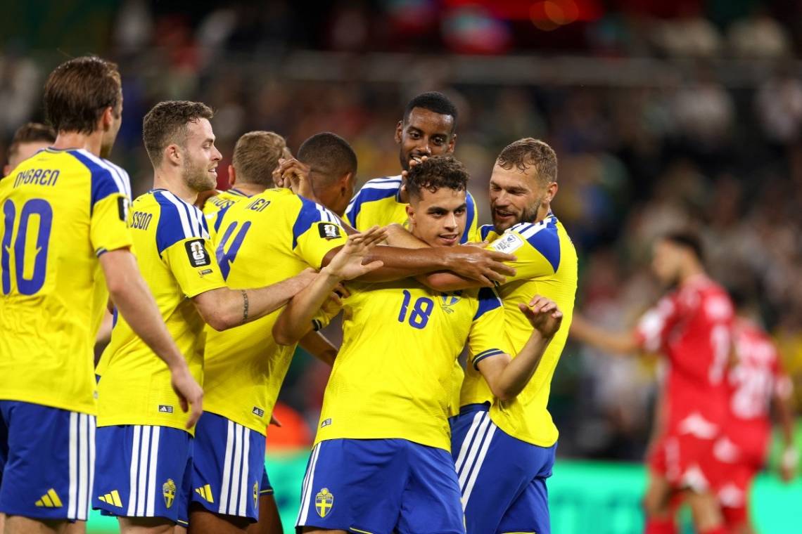 Suecia fue muy superior a Túnez y lo goleó en el debut mundialista de ambos.