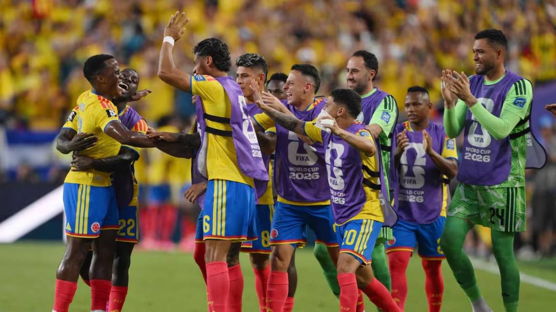 Colombia abrió el marcador en el primer tiempo y después controló el partido. (Crédito: DAVID RAMOS - GETTY IMAGES NORTH AMERICA)
