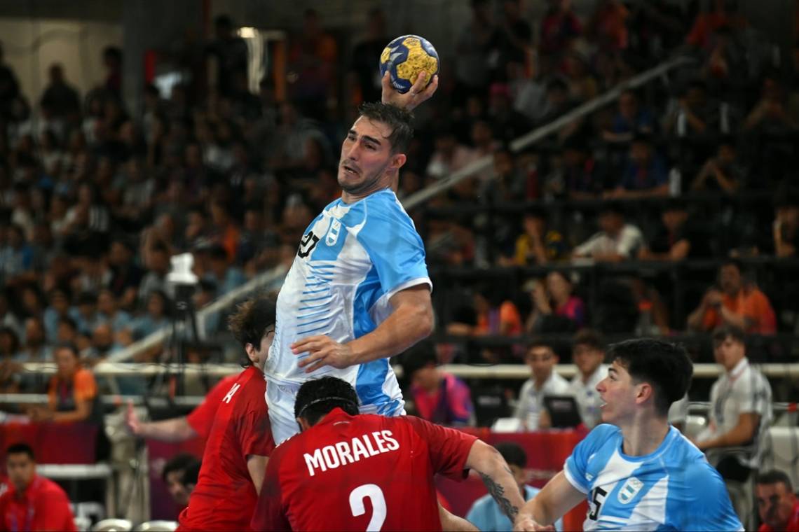 El handball masculinole dio el último oro a la delegación argentina. (Crédito: Prensa Juegos Suramericanos)
